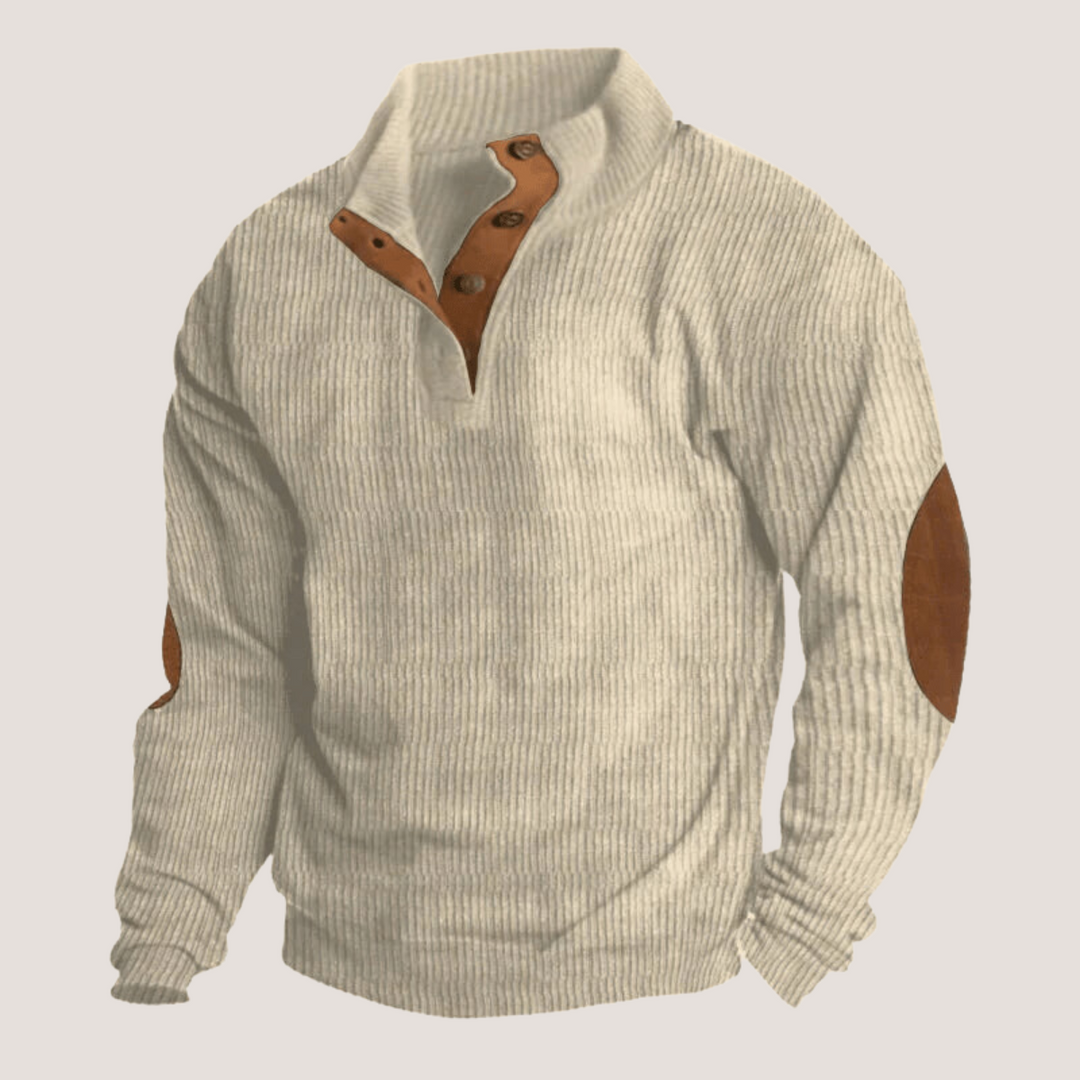 Edoardo™ - Corduroy sweatshirt with collar