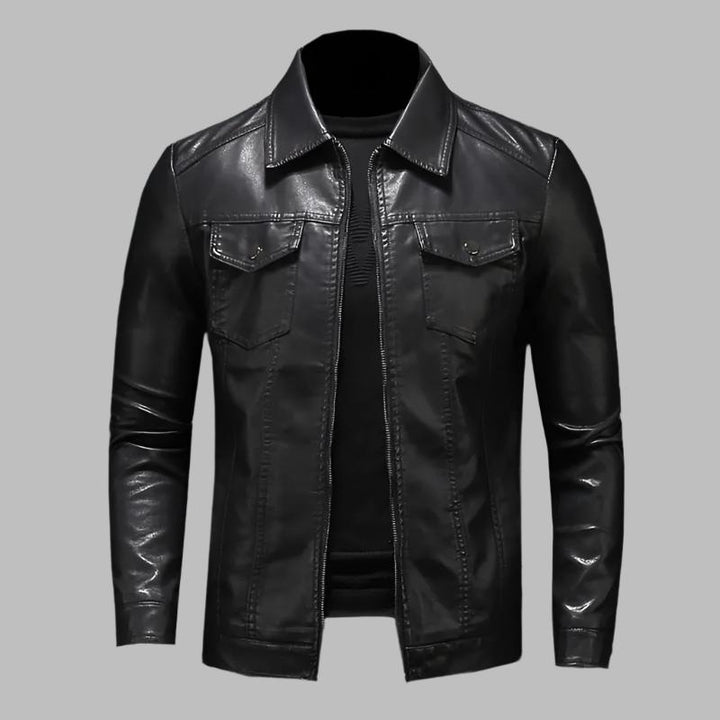 Vincent™ | Classic Leather Jacket