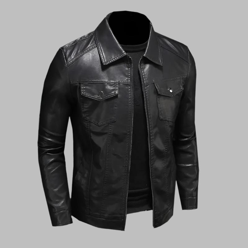 Vincent™ | Classic Leather Jacket