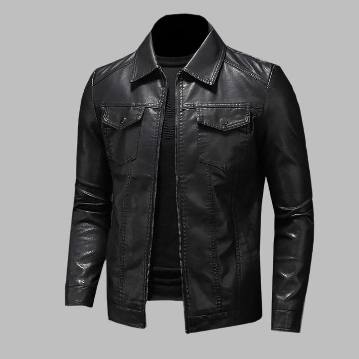 Vincent™ | Classic Leather Jacket