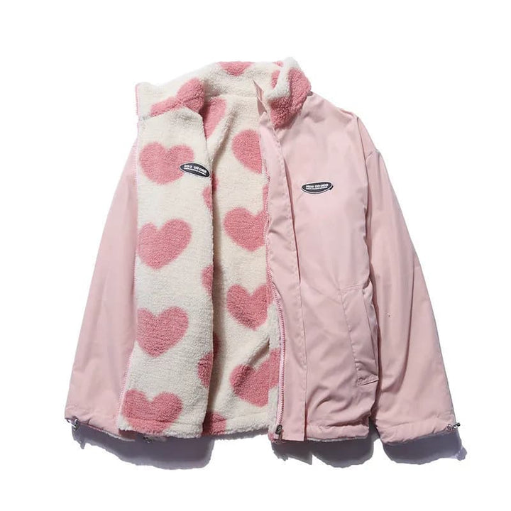 Anni | Double-Sided Heart Coat