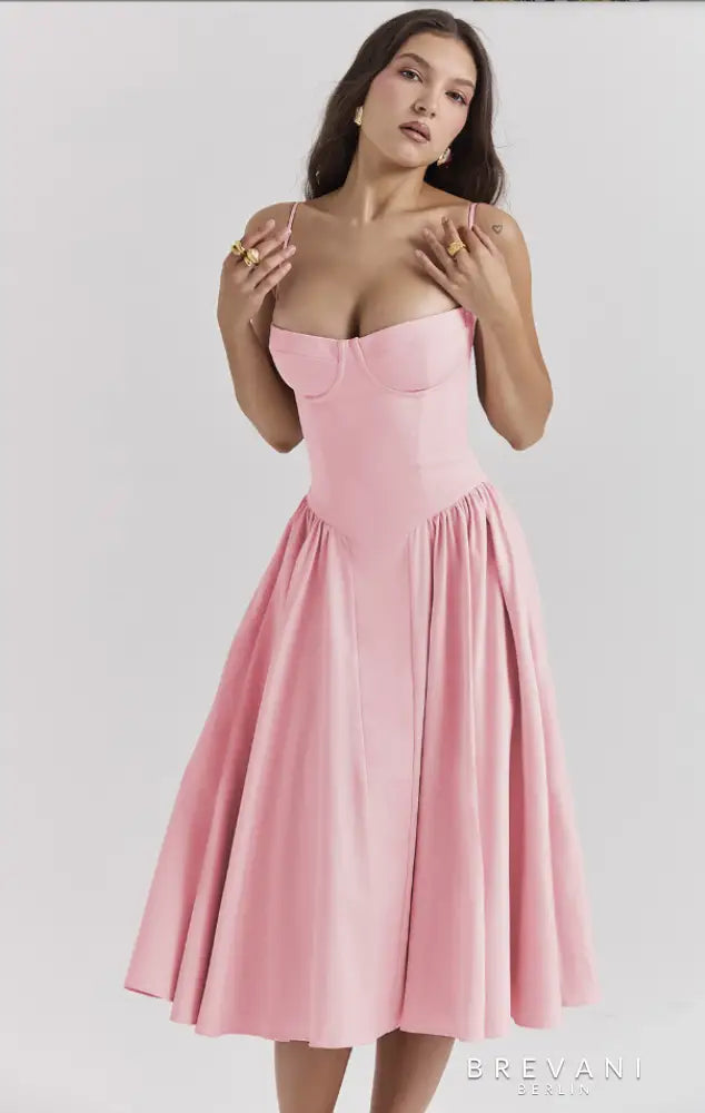 Julia | Sleeveless Dress with corset fit