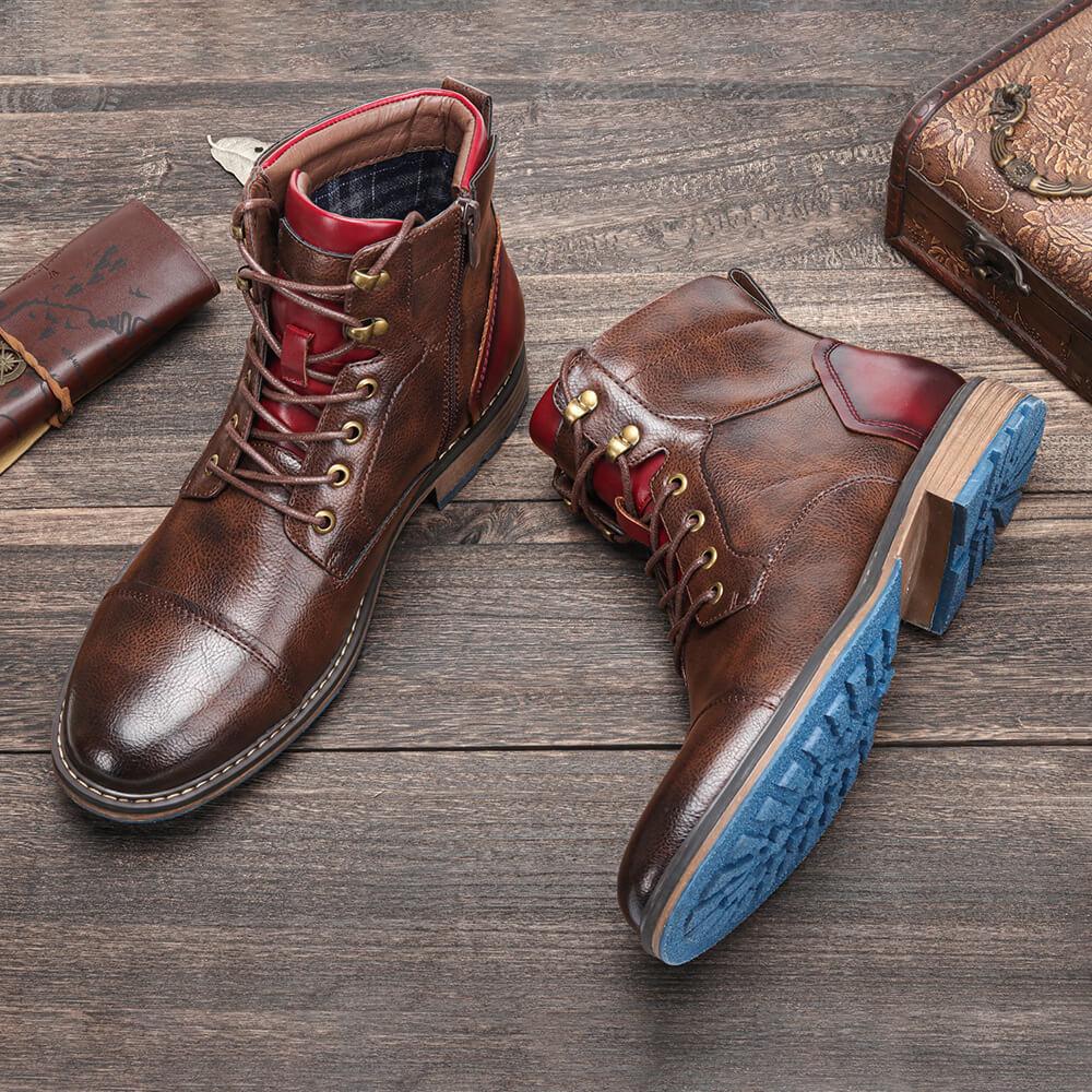 Chris™ | Handcrafted Premium Leather Oxford Boots for Men