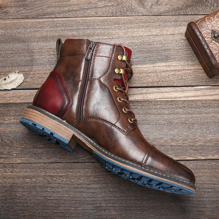 Chris™ | Handcrafted Premium Leather Oxford Boots for Men