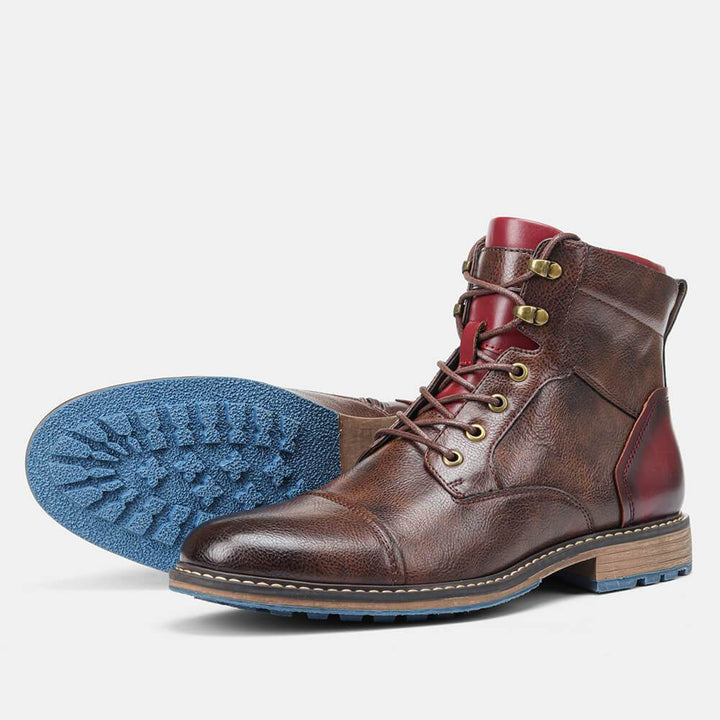 Chris™ | Handcrafted Premium Leather Oxford Boots for Men